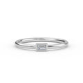 14K Baguette Diamond Engagement Ring