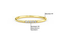 14K Yellow Gold Thin Diamond Minimalist Ring