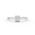 10 Stone Round Cut Vertical Bar Diamond Ring - 14K White Gold / 3 Shop online from