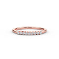 11-Stone Diamond Wedding Band in 14K Yellow Gold - Rose / 3 Shop online from Artisan Brands