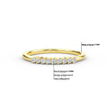 11-Stone Diamond Wedding Band in 14K Yellow Gold Shop online from Artisan Brands