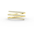 0.25 cwt Round Cut Diamond Wrap 14K Solid Gold Ring Shop online from Artisan Brands
