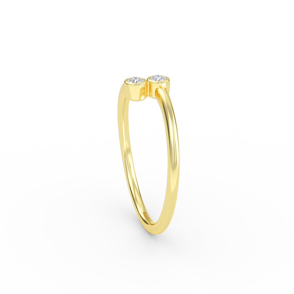 0.30ct Diamond Wedding Band 14K Yellow Gold 18 Round Cut Stones Shop online from Artisan Brands