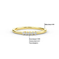 Elyssa Jewelry 5-Stone Diamond Wedding Band in 14K Gold - ring Zengoda Shop online from Artisan Brands
