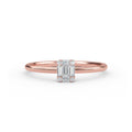 Elyssa Jewelry Baguette and Round Cut Diamond Ring - 14K Rose Gold / 3 - ring Zengoda Shop online from Artisan Brands