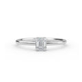 Elyssa Jewelry Baguette and Round Cut Diamond Ring - 14K White Gold / 3 - ring Zengoda Shop online from Artisan Brands