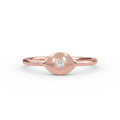 Diamond Evil Eye Gold Ring - 14K Rose / 3 Shop online from Artisan Brands