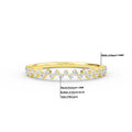 Elyssa Jewelry Diamond Half Eternity 14K Gold Ring with 25 Round-Cut Stones - ring Zengoda Shop online from Artisan