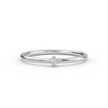 Diamond Thin Gold Ring - 14K White / 3 Shop online from Artisan Brands