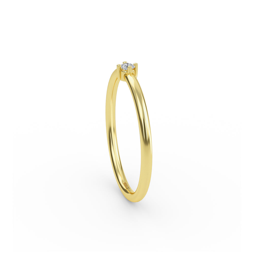 Diamond Thin Gold Ring Shop online from Artisan Brands
