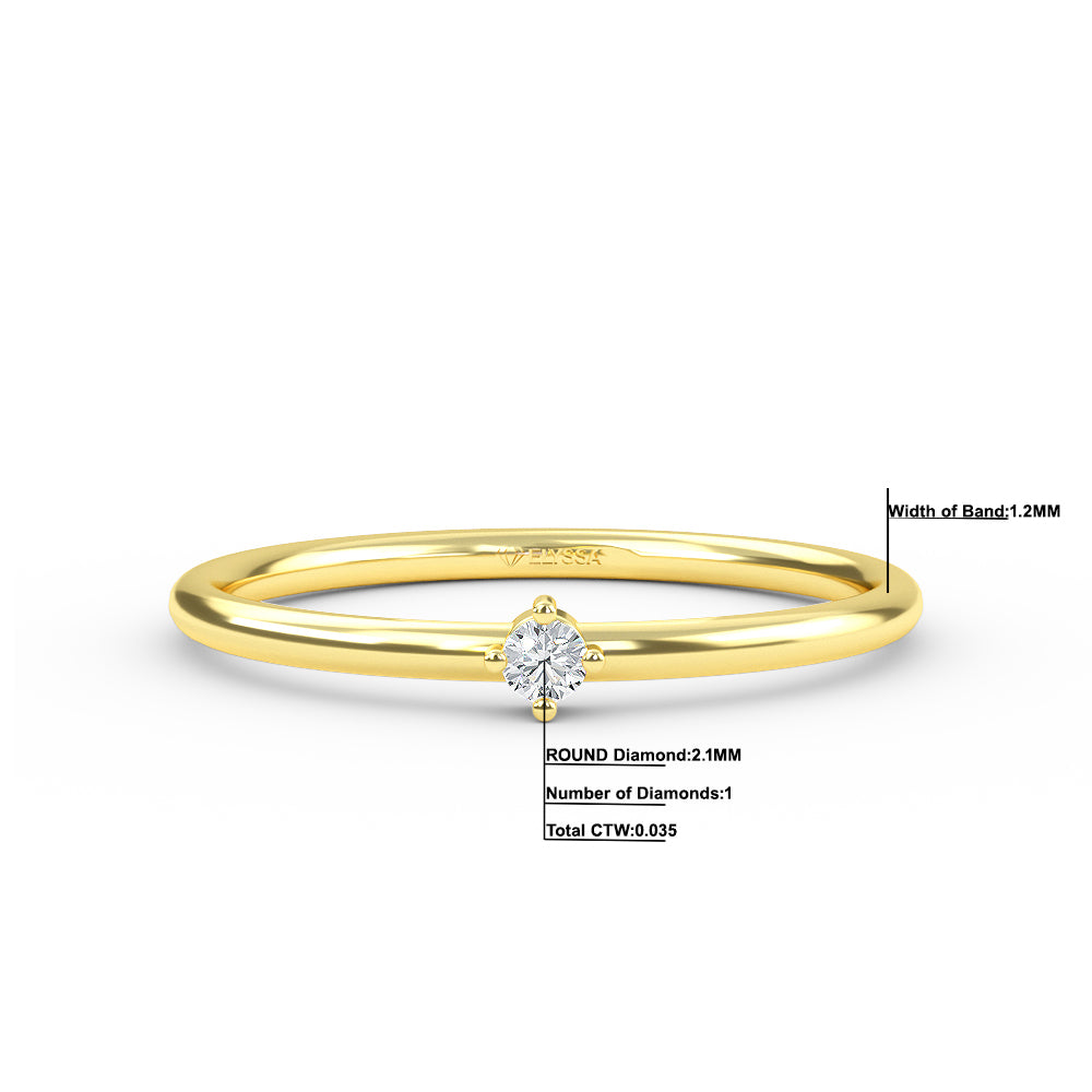 Diamond Thin Gold Ring Shop online from Artisan Brands