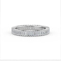 Full Eternity Baguette Diamond Ring - 14K White Gold / 3 Shop online from Artisan Brands