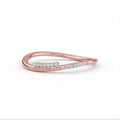 Gold Diamond Twisted Wedding Ring - 14K Rose / 3 Shop online from Artisan Brands