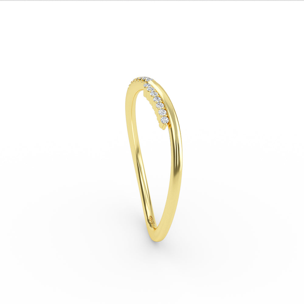 Gold Diamond Twisted Wedding Ring Shop online from Artisan Brands
