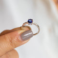 14K Yellow Gold Sapphire Engagement Diamond Ring Shop online from Artisan Brands