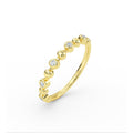 Half Eternity Diamond Wedding Band - 14K Yellow Gold / 3 Shop online from Artisan Brands