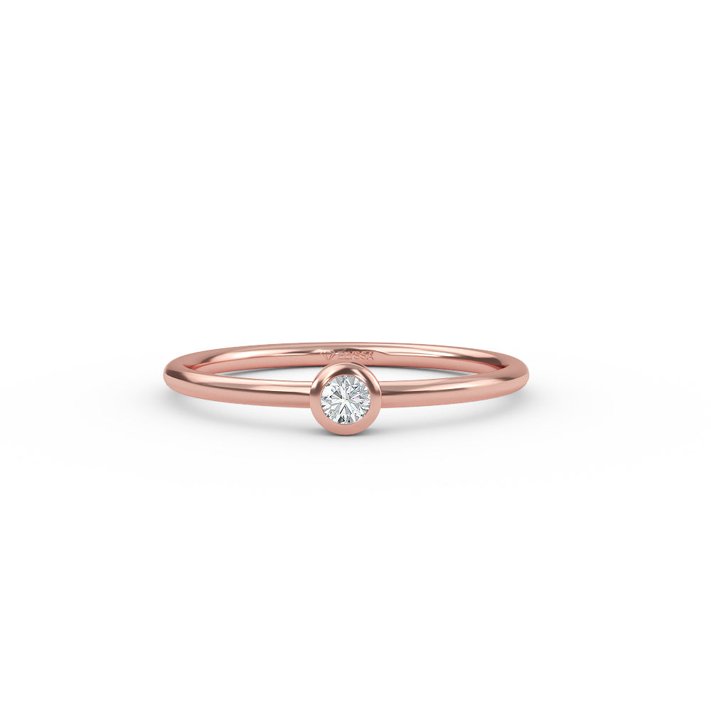 Rose Gold Diamond Solitaire Ring Shop online from Artisan Brands