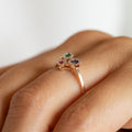 14K Rose Gold Sapphire Ruby Emerald and Diamond Ring Shop online from Artisan Brands