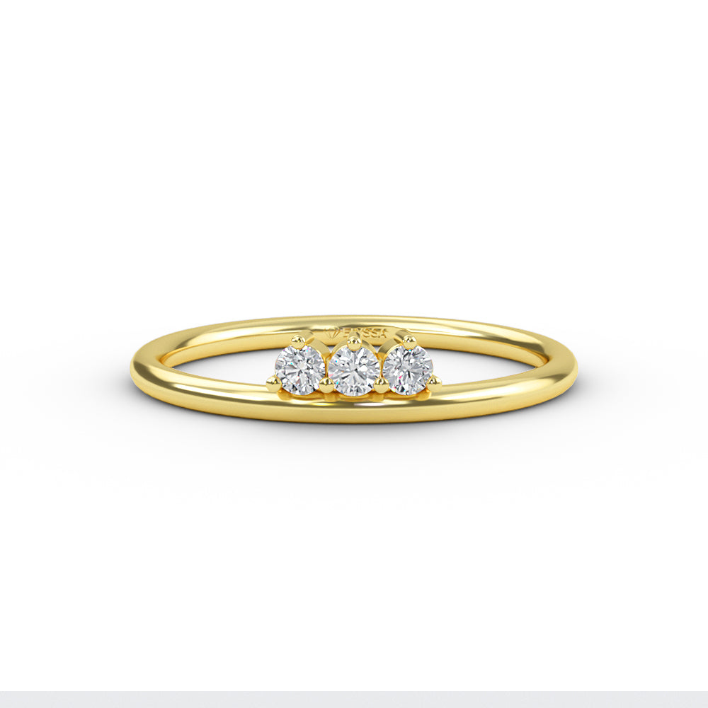 Triple Diamond Gold Ring Shop online from Artisan Brands