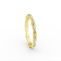 Twisted Diamond Wedding Ring in 14K Yellow Gold Shop online from Artisan Brands