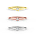 Elyssa Jewelry 14K White Gold Diamond Solitaire Ring - ring Zengoda Shop online from Artisan Brands