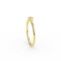 Yellow Gold Diamond Solitaire Ring - 3 / 0.06ct Shop online from Artisan Brands