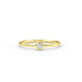 Yellow Gold Diamond Solitaire Ring - 3 / 0.11ct Shop online from Artisan Brands