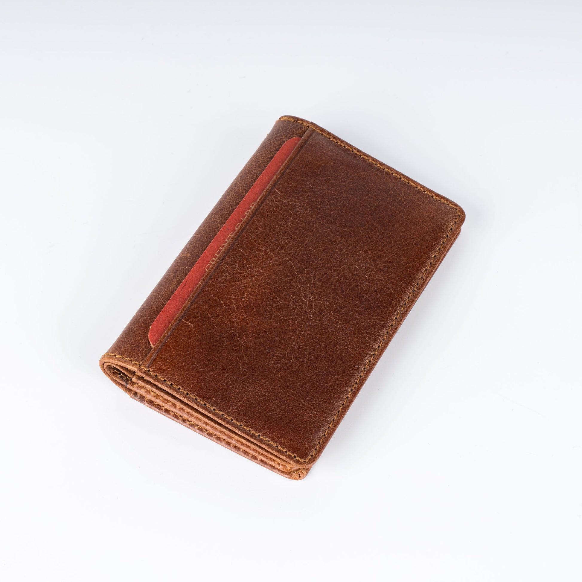 Ancyra Leather Card Holder - Brown - Wallets Zengoda Shop online from Artisan Brands