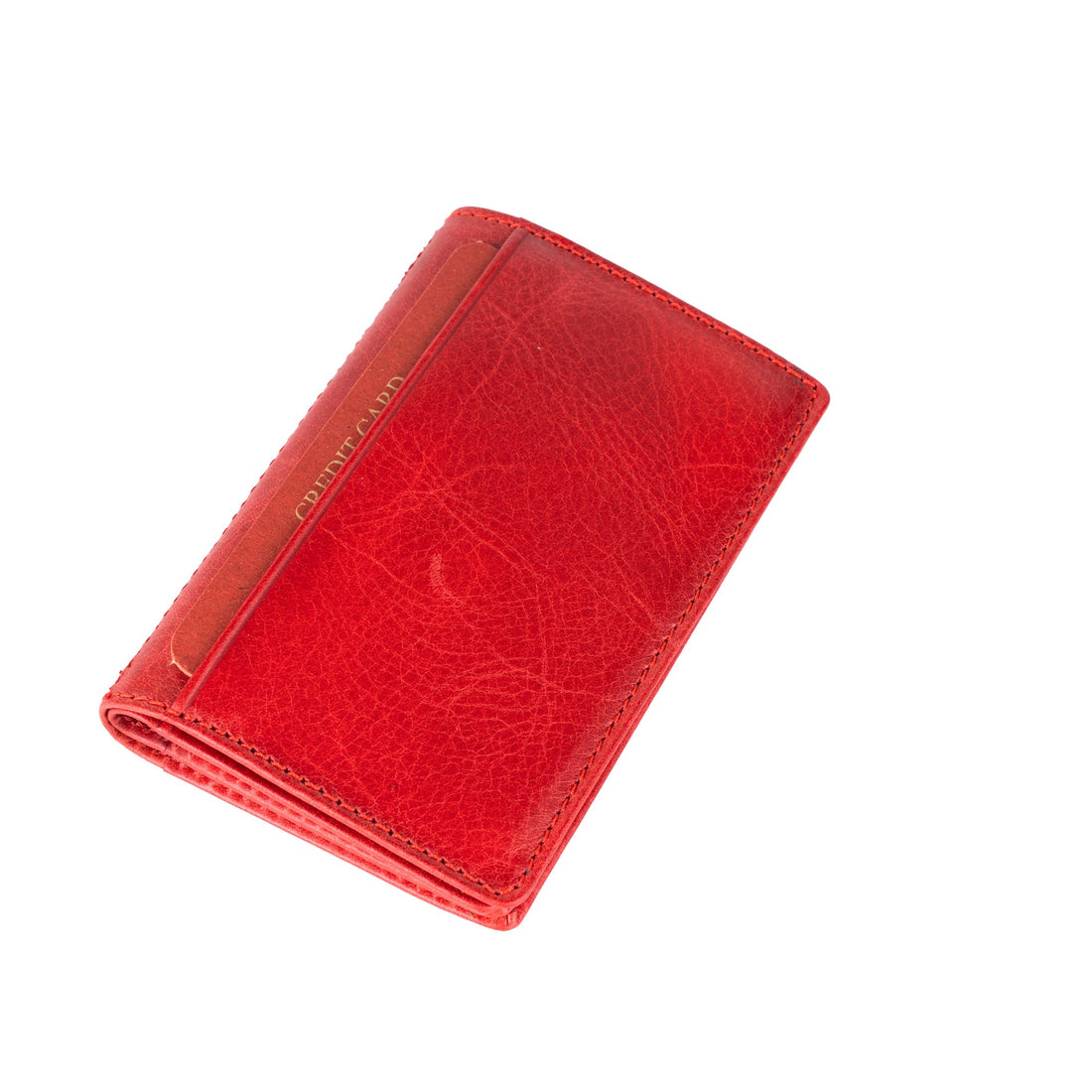 Ancyra Leather Card Holder - Red - Wallets Zengoda Shop online from Artisan Brands