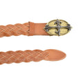 AuroraLux Leather Belt Tan with Changeable Buckle - Belts Zengoda Shop online from Artisan Brands