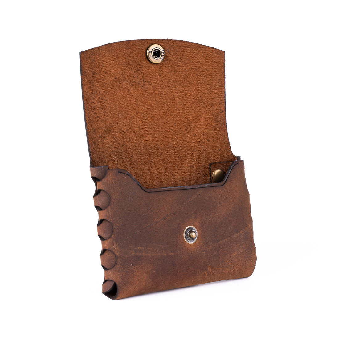 Braiding Leather Minimalist Wallet - Brown - Wallets Zengoda Shop online from Artisan Brands
