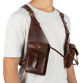 Brown Regulus Shoulder Leather Holster With Pocket - Zengoda Shop online from Artisan Brands