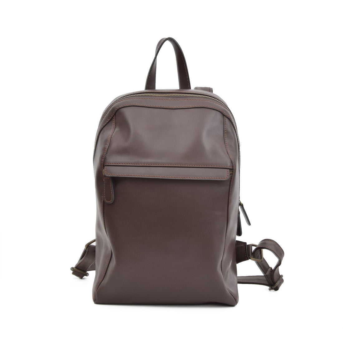 Daelysira Brown Leather Backpacks - Zengoda Shop online from Artisan Brands