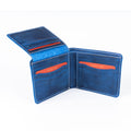 Dallas Men’s Leather Bifold Wallet - Blue - Wallets Zengoda Shop online from Artisan Brands