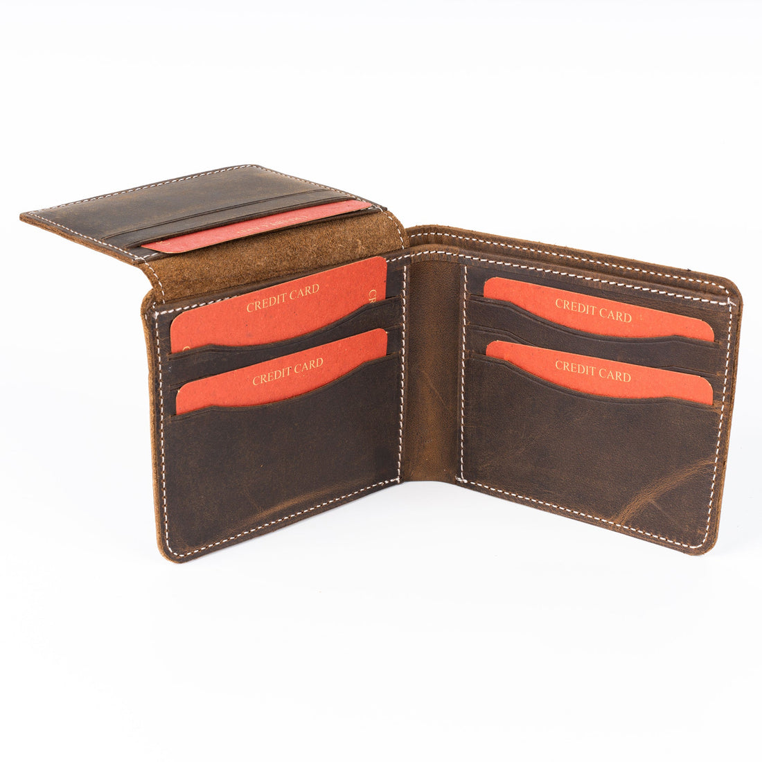 Dallas Men’s Leather Bifold Wallet - Brown - Wallets Zengoda Shop online from Artisan Brands
