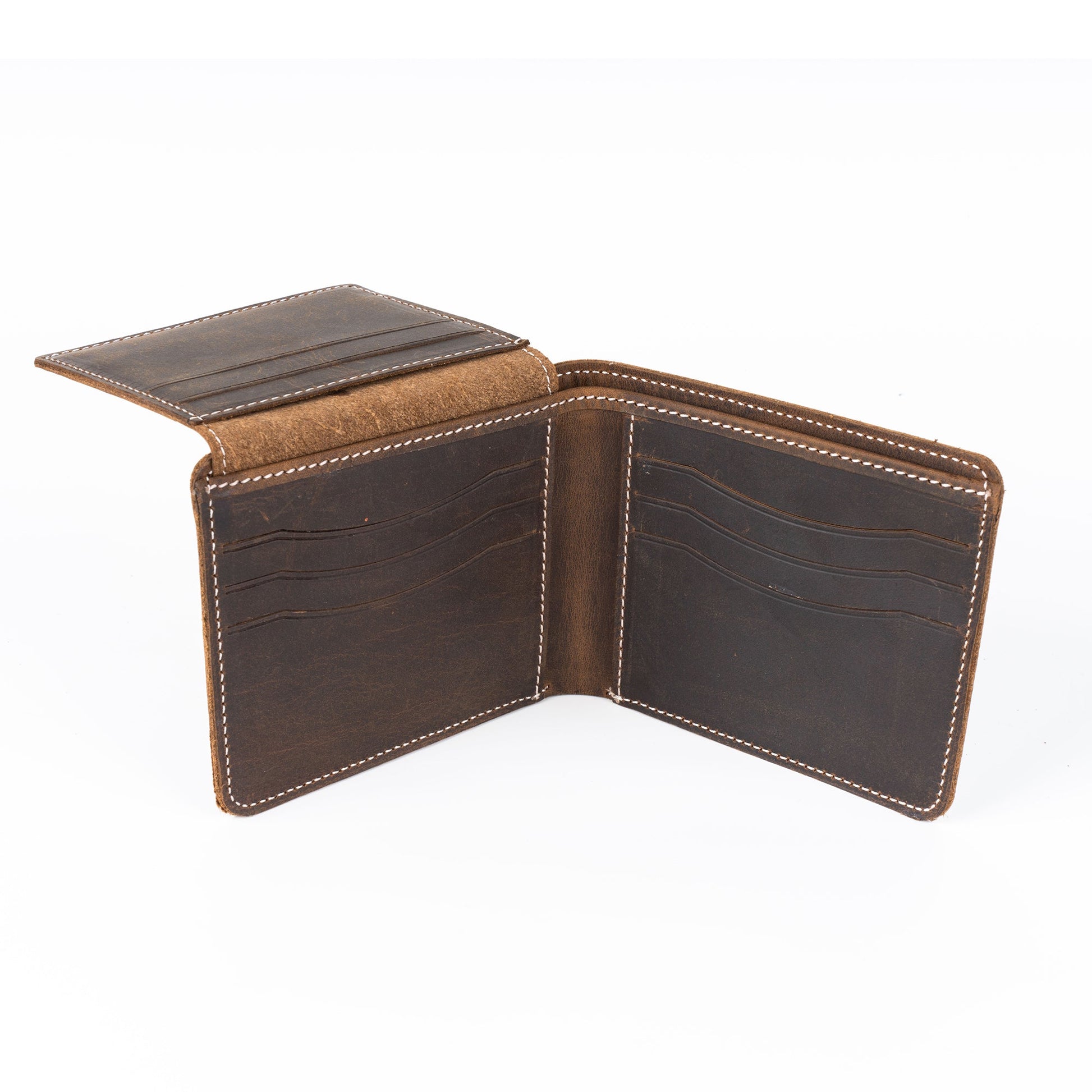 Dallas Men’s Leather Bifold Wallet - Dark Brown - Wallets Zengoda Shop online from Artisan Brands