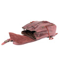 Encladus Burgundy Leather Backpack - Backpacks Zengoda Shop online from Artisan Brands