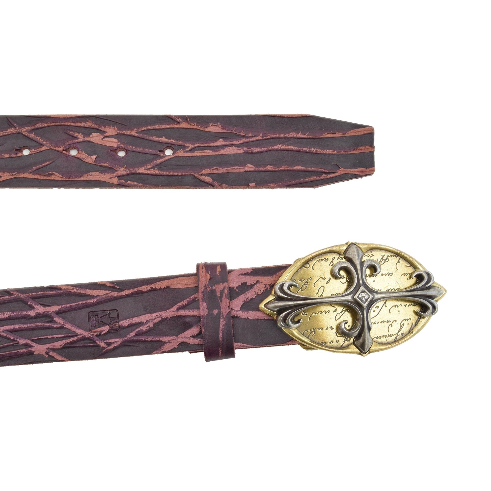 Galadriel Leather Belt Purple with Changeable Buckle - Belts Zengoda Shop online from Artisan Brands