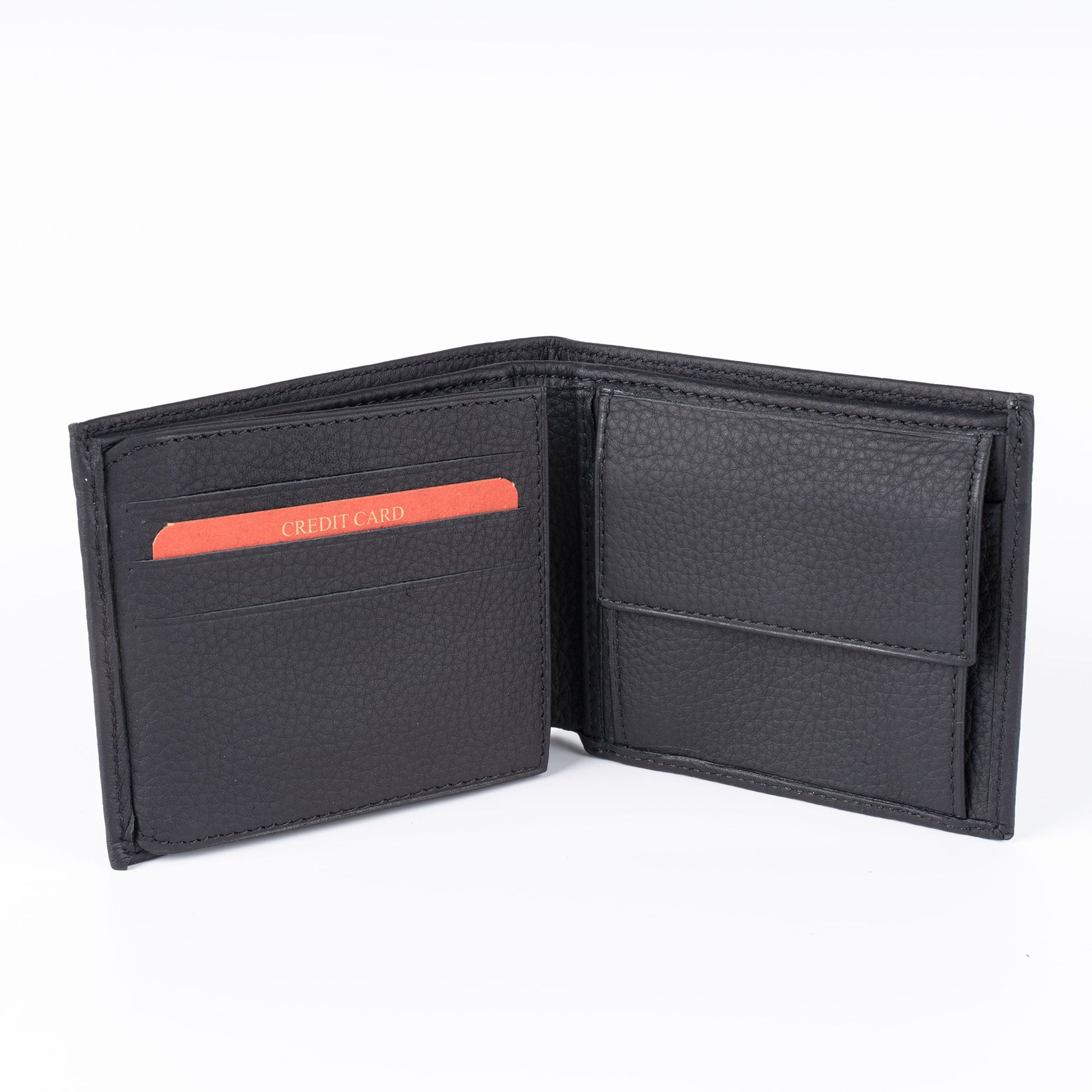 Houston Men’s Leather Trifold Wallet - Black - Wallets Zengoda Shop online from Artisan Brands