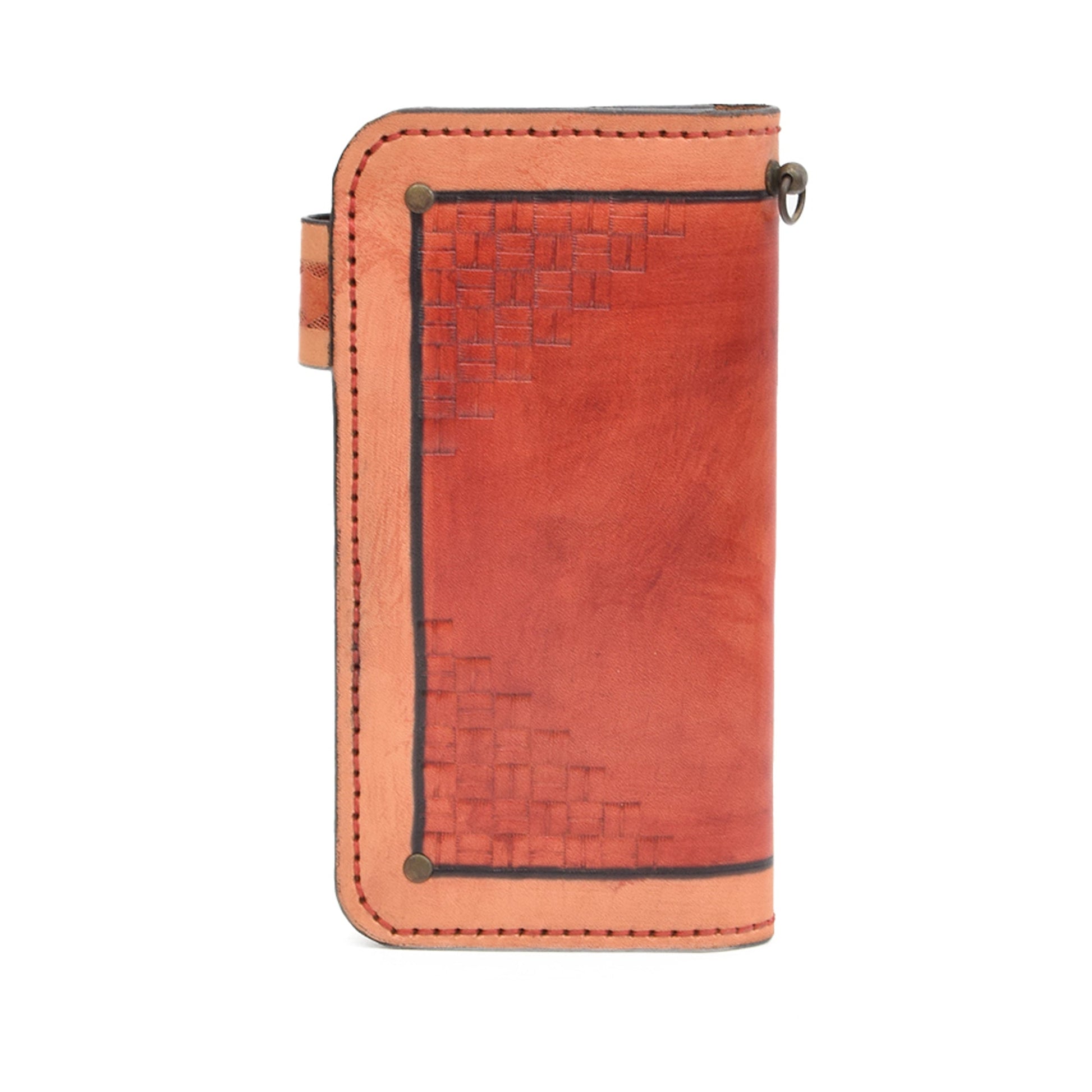 Leather Carved & Crafted Wallet Tulip - Tan - Wallets Zengoda Shop online from Artisan Brands
