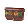 Licomedia Brown Leather Carved & Crafted Hand Bag - Handbags Zengoda Shop online from Artisan Brands