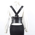 Luminance Leather Crop Top Black - Corset Zengoda Shop online from Artisan Brands