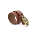 Luxora Leather Belt Brown with Changeable Buckle - Belts Zengoda Shop online from Artisan Brands