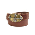 Luxora Leather Belt Brown with Changeable Buckle - Belts Zengoda Shop online from Artisan Brands