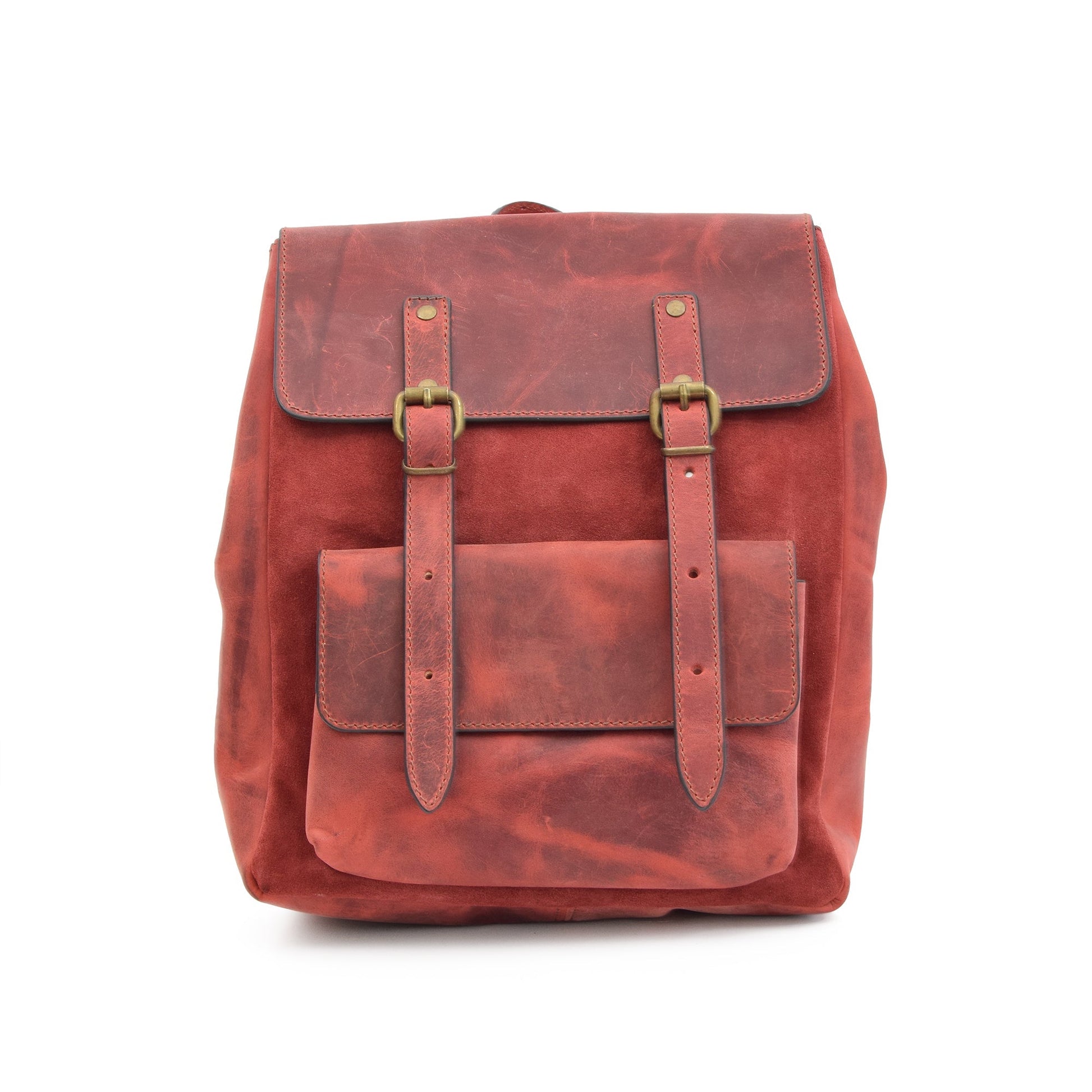 Lysara Leather Backpacks - Red - Zengoda Shop online from Artisan Brands