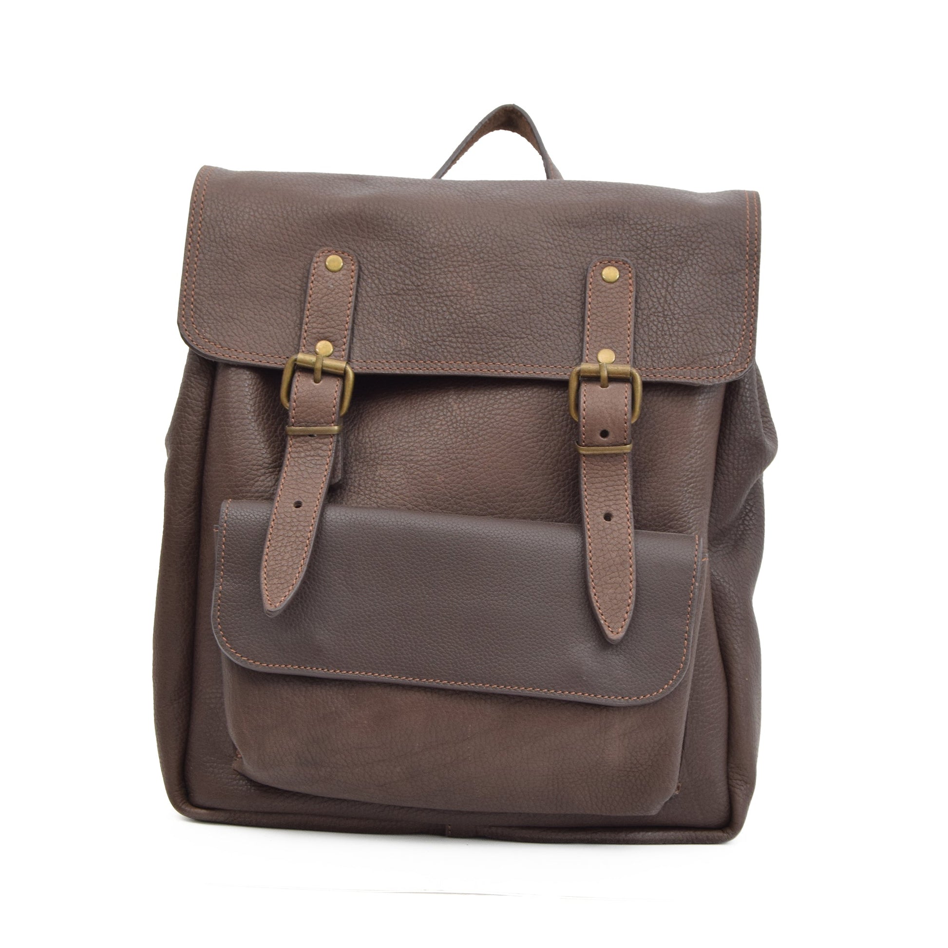 Maelona Leather Backpacks - Dark Brown - Zengoda Shop online from Artisan Brands