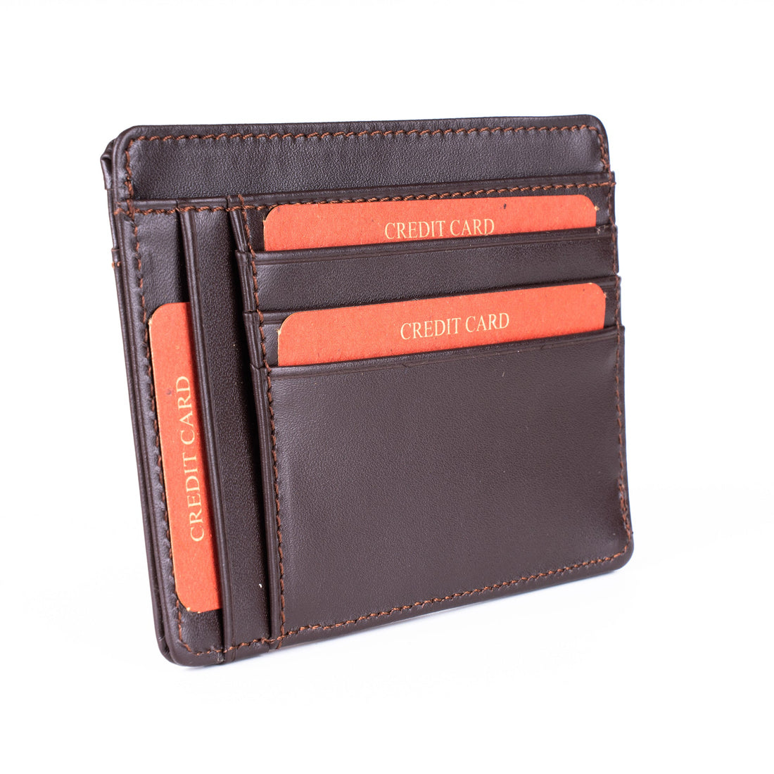 Maximos Brown Leather Card Holder - Wallets Zengoda Shop online from Artisan Brands