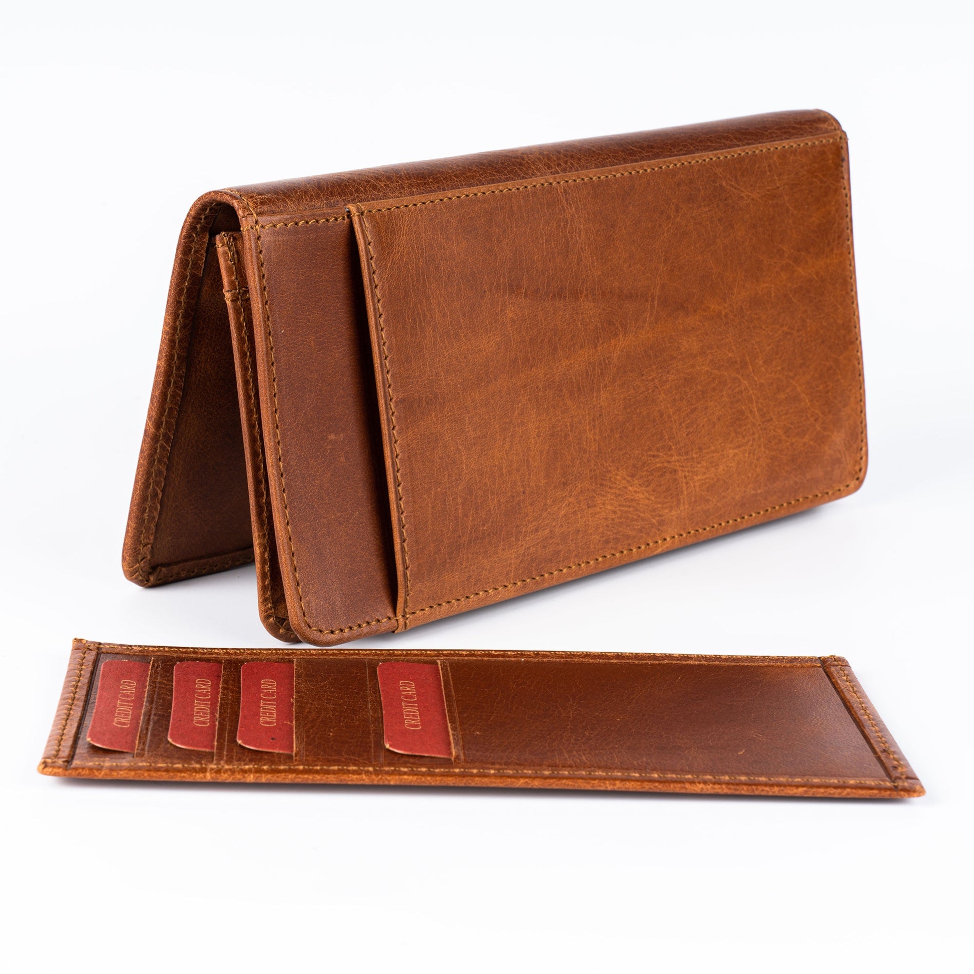 Melissa Women’s Leather Long Wallet - Tan - Wallets Zengoda Shop online from Artisan Brands