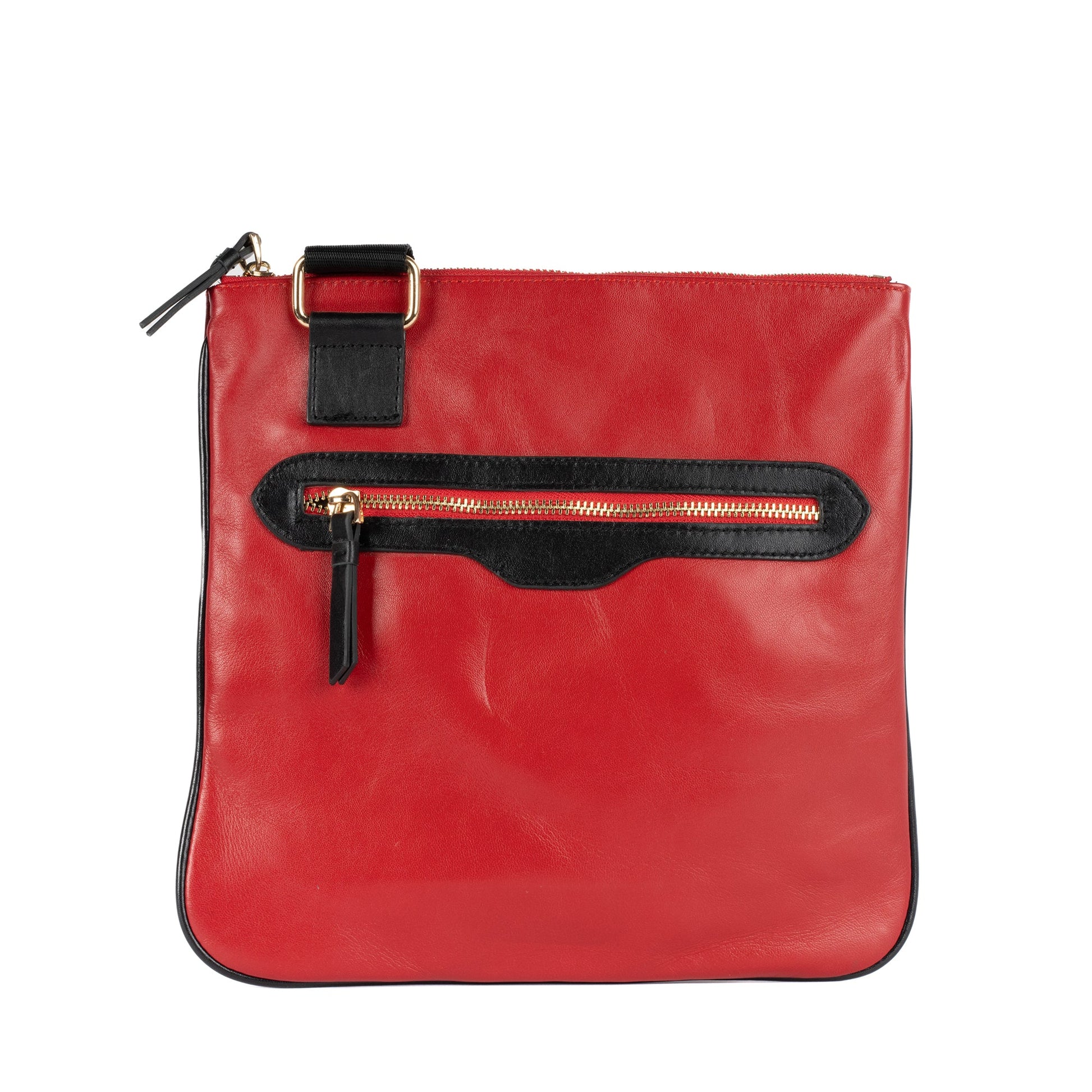 Mira Leather Crossbody Bag - Red - bags Zengoda Shop online from Artisan Brands