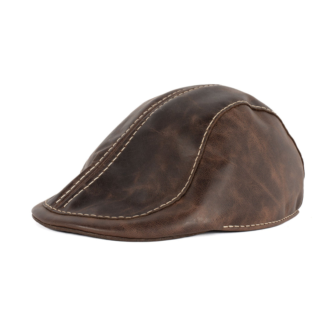 Molokai Brown Leather Hat - Small: 52 cm - Accessories Zengoda Shop online from Artisan Brands
